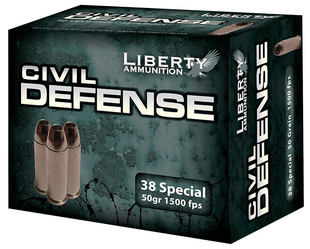 Ammunition Liberty Ammunition 250 ft lbs 38Special LIBERTY LA-CD-38-025      38SP    50         20/50